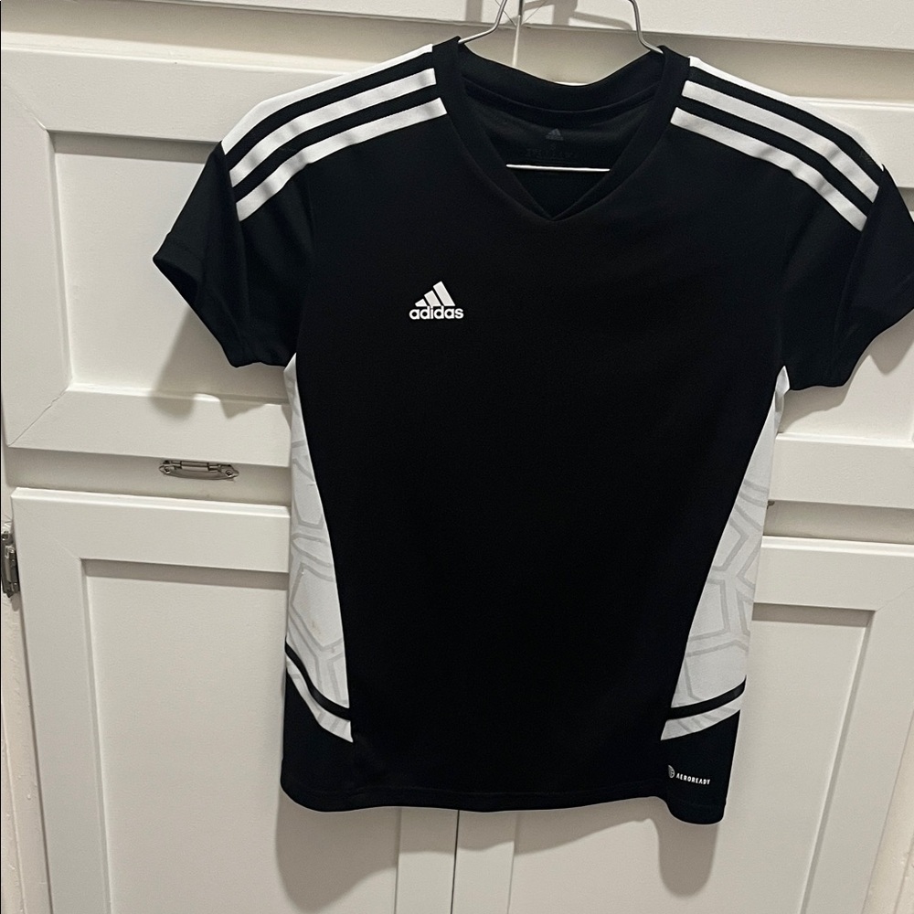 Adidas Black V-Neck Tee